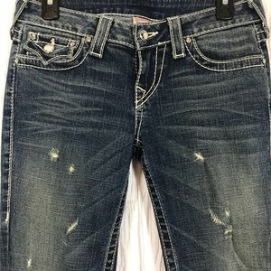 True Religion Disco Becky Big T Distressed Jeans